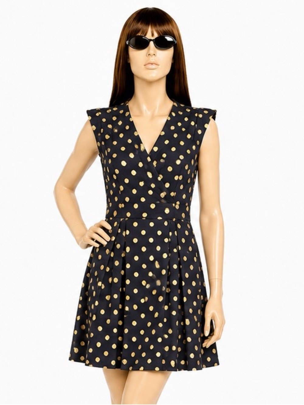 Maeve for Anthropologie Ophira Polka Dot Dress Size S